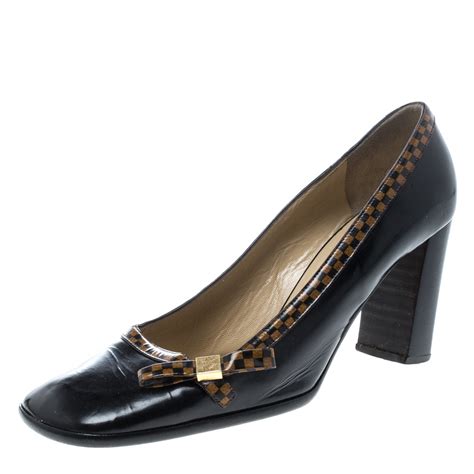 louis vuitton block heel